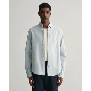 Erkek Mavi Regular Fit Düğmeli Yaka Oxford Gömlek 3230233.474