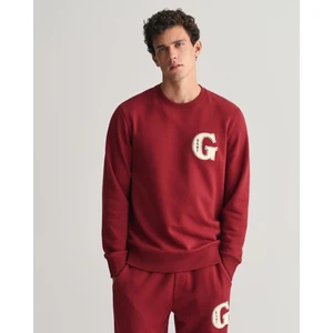 Erkek Bordo Regular Fit Bisiklet Yaka Logolu Sweatshirt 2006071.604