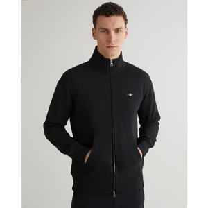Erkek Siyah Regular Fit Fermuarlı Logolu Sweatshirt 2008006.5