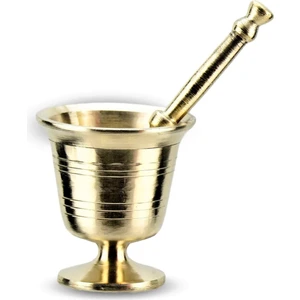 Sarı Pirinç Havan No:0 (7,5x7,5 cm)