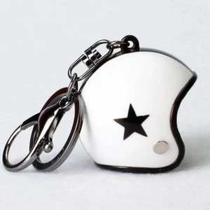 Motosiklet Kask Anahtarlığı Beyaz