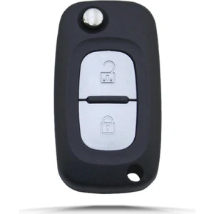 Tekno Dev Market Renault Clio 3 Sustalı 2 Buton Araba Kumanda Boş Kap Otomobil Anahtarı Kabı