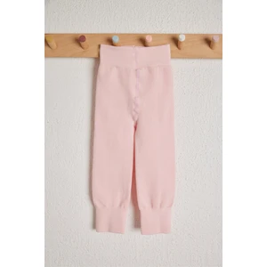 Katia & Bony Lastik Detaylı Çocuk Tayt Açık Pembe