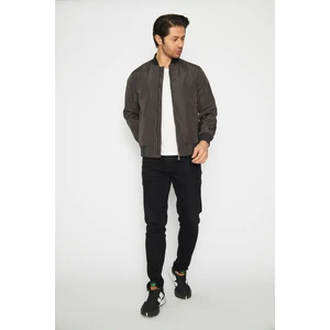 One Magoa Erkek Gri Kolları Lastikli Yazlık Mont Ceket