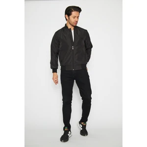 One Magoa Erkek Siyah Kolları Lastikli Yazlık Mont Ceket