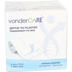 Vonder Care Şeffaf Pu Flaster 5 cmX10M (Su Geçirmez Banyo ve Dövme Bandı)
