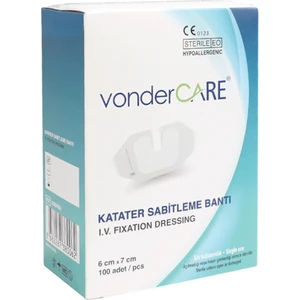 Vonder Care Şeffaf Katater Sabitleme Bandı 6X7 cm (100 Adet)