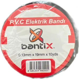 10 Adet 19 mm x 10 YDS Siyah Elektrik Izole Bandı 10'lu Paket