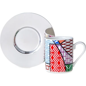 x Istanbul Modern Nevin Aladağ-Parıldayan Renkler 2 Kişilik Kahve Fincan Takımı