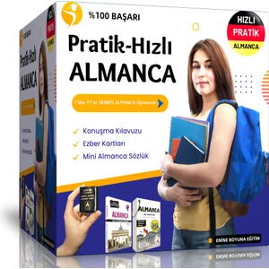 Enine Boyuna Eğitim Pratik Hızlı Almanca Eğitim Seti 3 Kitap