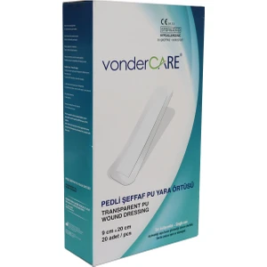 Vonder Care Pedli Şeffaf Steril Şeffaf Yara Örtüsü (9 cm x 20 cm) 20 Adet