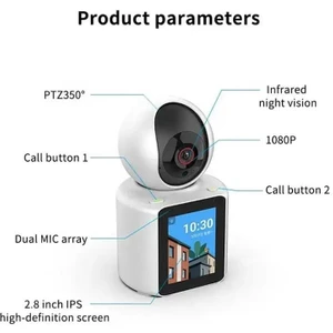 SIP-21BPT 2mp 2.8mm Lens 8metre Ir 2.8 LCD Ekran Wıfı Çift Yönlü Görüntülü Konuşma Wıfı Bebek Kamera(Im Cam)