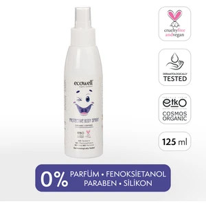 Bebek Koruyucu Sprey 125 ml Organik Vegan Lavanta Limon Okaliptus Yağlı Yüz ve Vücut
