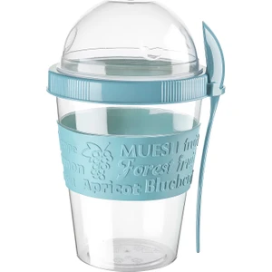 Take'n Go 600 ml Kapaklı ve Kaşıklı Yoğurt Kabı & Beslenme Kabı & Lunch Box
