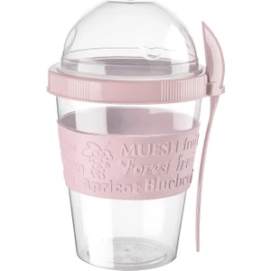 Take'n Go 600 ml Kapaklı ve Kaşıklı Yoğurt Kabı & Beslenme Kabı & Lunch Box