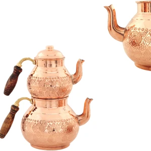 Ymn Bakırcılık Bakır Baklava Model Aile Boyu Çaydanlık Takımı