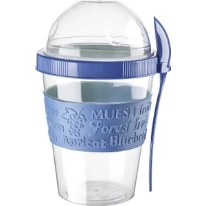 Take'n Go 600 ml Kapaklı ve Kaşıklı Yoğurt Kabı & Beslenme Kabı & Lunch Box