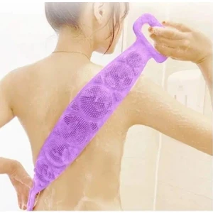 Banyo Sırt Kesesi Çift Taraf Kullanımlı Silikon Duş Lifi Fırçası, Sırt Temizlik Palası