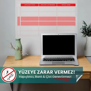 Pi Papers Akıllı Kağıt Planlayıcı - Kanban Tekniği Planlayıcı, Not Belge Fotoğraf Tutucu Özellikli Pano