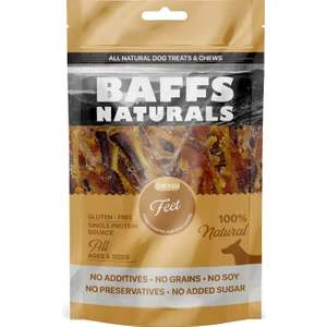 Baffs Naturals Tavuk Ayak %100 Doğal Çiğnemelik Köpek Ödül Maması 100 gr