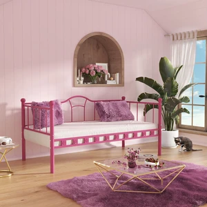 Kamelya Sedir Metal Karyola 90x190 Pembe