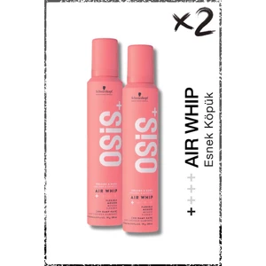 Air Whip Hacim ve Tutuş Sağlayan Esnek Köpük 200ML x 2 Adet | Nemli Saç Hissi, Isı Koruma