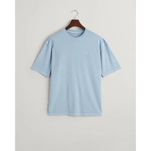 Erkek Mavi Relaxed Fit Bisiklet Yaka Logolu T-Shirt 2057027.474