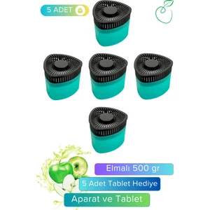 Nem Alıcı - Rutubet Giderici Elma ( 5 Adet 500 Gram Aparat ve 5 Adet 500 Gram Tablet )