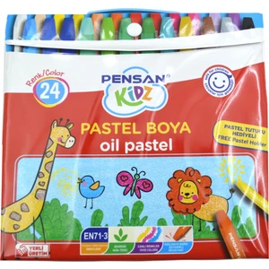 Kidz Pastel Boya Çantalı 24 Renk PE98121PB24Ç