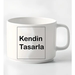 Kişiye Özel Kendin Tasarla Tasarımlı Porselen Kupa Nescafe Fincanı