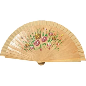 Piraye Gift Bambu Yelpaze El Boyamalı