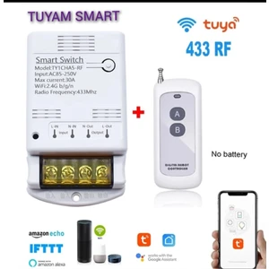 Tuyam Smart Tuya Wifi Destekli 30A /433 MHz Kumandalı Röle
