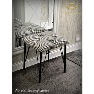 By Hakan Aşkın Metal Ayaklı Kazayağı Novolux Puf&bench 40X45 cm ve 38x100 cm seçenekleriyle