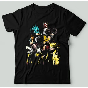 Naruto - Heroes' Temalı Oversize Street Wear Unisex Tişört.