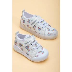 Dilimler Ayakkabı Şirinbebe Şiringenç Keten Gümüş Kız Ilkadım Bebek Çocuk Ayakkabısı