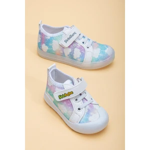 Dilimler Ayakkabı Şirinbebe Şiringenç Keten Beyaz Kız Ilkadım Bebek Çocuk Ayakkabısı