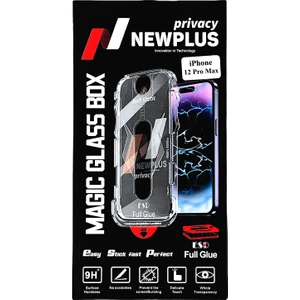 Apple iPhone 12 Pro Max Hayalet Ekran Koruyucu Uygulama Aparatlı Temperli Cam Kırılmaz Lüx Ekran Koruma