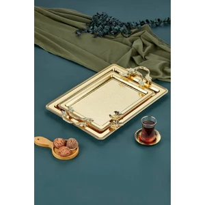 Dikdörtgen 2'li Metal Tepsi SETİ(CKR-3250)