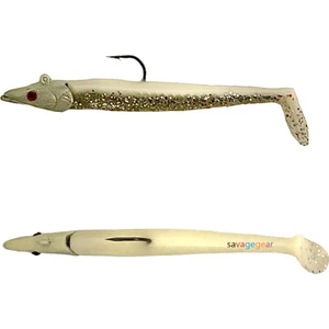 Savage Gear Lb Sandeel 10CM +Captain Zoka 21GR Modifiyeli Hazır Silikon Yem Pearl Silver