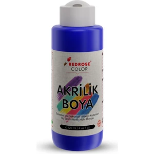 Red Rose Mavi Akrilik Boya 120 ml Sanatsal, Dekoratif, Hobi Amaçlı, Canlı Renkler