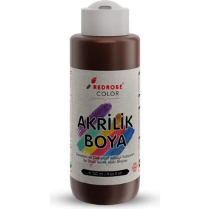 Red Rose Kahverengi Akrilik Boya 120 ml Sanatsal, Dekoratif, Hobi Amaçlı, Canlı Renkler
