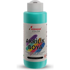 Red Rose Turkuaz Akrilik Boya 120 ml Sanatsal, Dekoratif, Hobi Amaçlı, Canlı Renkler