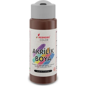 Red Rose Kahverengi Akrilik Boya 60 ml Sanatsal, Dekoratif, Hobi Amaçlı, Canlı Renkler