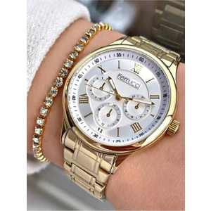 Çelik Spor Şık Model Çelik Kadın Kol Saati+Bileklik