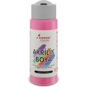 Red Rose Pembe Akrilik Boya 60 ml Sanatsal, Dekoratif, Hobi Amaçlı, Canlı Renkler