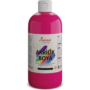 Red Rose Fuşya Akrilik Boya 500 gr Sanatsal, Dekoratif, Hobi Amaçlı, Canlı Renkler