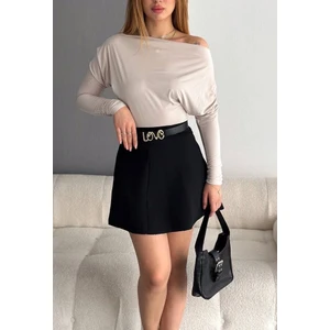 Suya U&S Wear Kayık Yaka Bluz