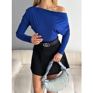 Suya U&S Wear Kayık Yaka Bluz