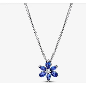 Poseidons Jewellery Işıltılı Mavi Herbaryum Kolye