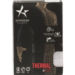 ALTINYILDIZ CLASSICS Erkek Beyaz Standart Fit Normal Kesim Isı Koruyan Nefes Alabilen İçlik Termal Üst